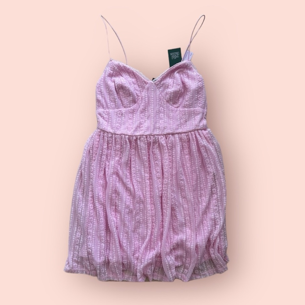 Wild and fable pink lace mini dress size large (NWT)